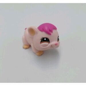 Littlest Pet Shop Pink Guinea Pig LPS #1406 Brown Eyes‎